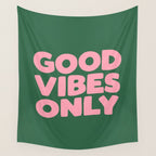 Good Vibes Only Wall Tapestry Gallery Image 4