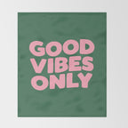 Good Vibes Only Throw Blanket Gallery Image 2