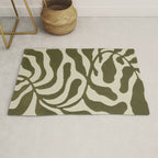 One Hundred-Leaved Plant #20 / Lino Print Rug Gallery Image 1