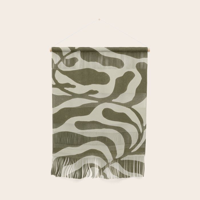 One Hundred-Leaved Plant #20 / Lino Print Wall Hanging Gallery Image 1