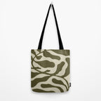 One Hundred-Leaved Plant #20 / Lino Print Tote Bag Gallery Image 2