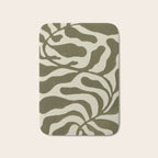 One Hundred-Leaved Plant #20 / Lino Print Bath Mat Gallery Image 1