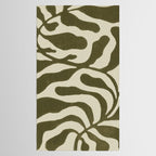 One Hundred-Leaved Plant #20 / Lino Print Tablecloth Gallery Image 2