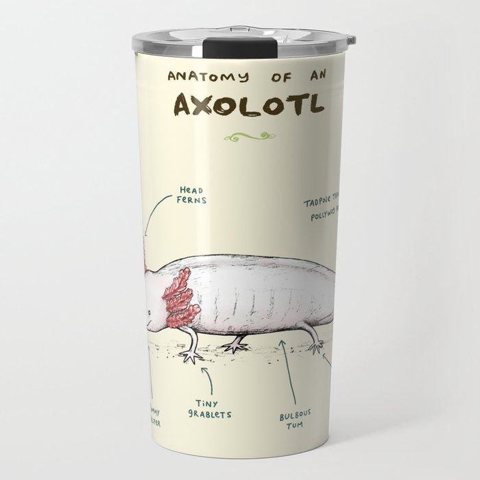 Anatomy of an Axolotl Travel Mug Gallery Image 1
