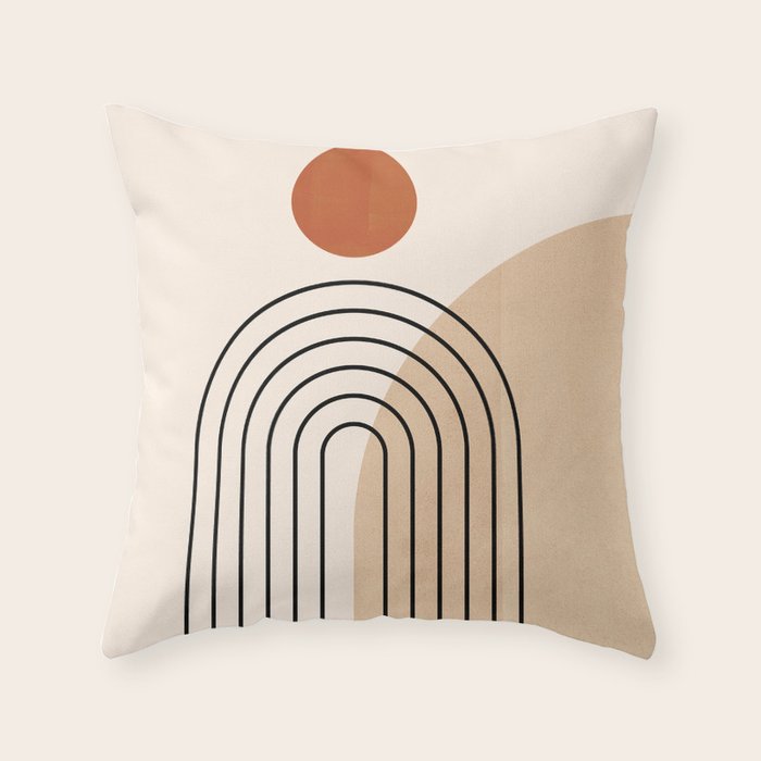 Abstraction_NEW_SUN_DAWN_MOUNTAINS_LINE_POP_ART_008B Throw Pillow Gallery Image 6