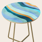 Abstract Blue Fluid Side Table Gallery Image 2