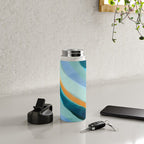 Abstract Blue Fluid Water Bottle Gallery Image 4