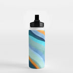 Abstract Blue Fluid Water Bottle Gallery Image 2