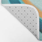 Abstract Blue Fluid Bath Mat Gallery Image 2