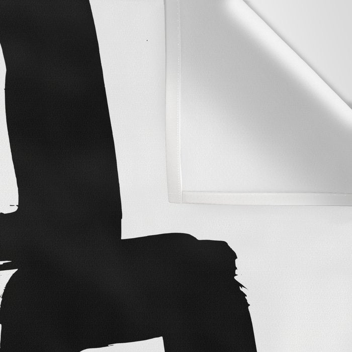 Black Signature White Background Wall Tapestry Gallery Image 3