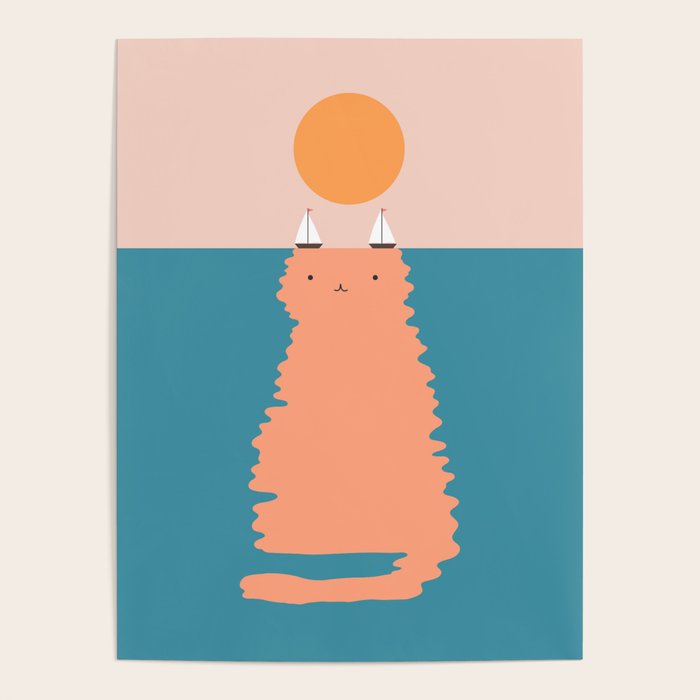 Cat Landscape 170 Poster Gallery Image 1