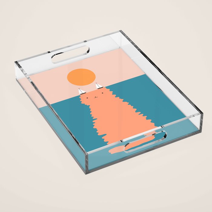 Cat Landscape 170 Acrylic Tray Gallery Image 1