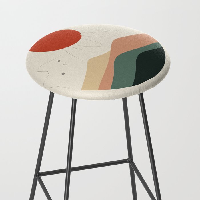 Cat Landscape 137: Holding up the Sun for you Stool Gallery Image 2