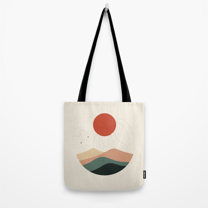 Cat Landscape 137: Holding up the Sun for you Tote Bag Gallery Image 2
