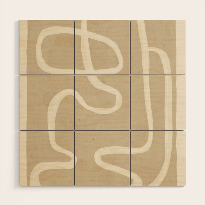 Abstract Lines 27 Wood Wall Art Gallery Image 1