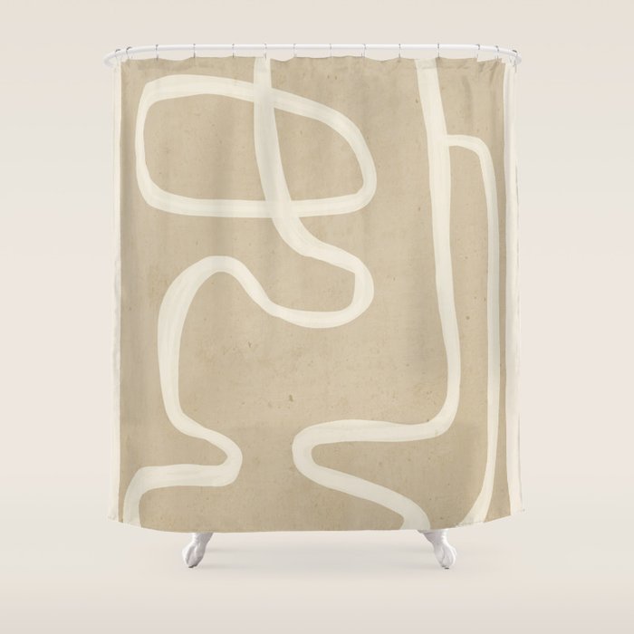 Abstract Lines 27 Shower Curtain Gallery Image 1