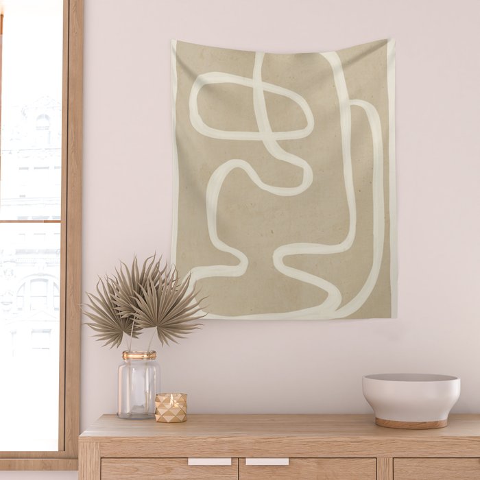 Abstract Lines 27 Wall Tapestry Gallery Image 2