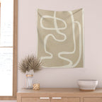 Abstract Lines 27 Wall Tapestry Gallery Image 2