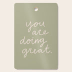 You Are Doing Great Sage Green Cutting Board Gallery Image 1