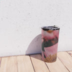 Pink Peony Flower Photographic Study 2 Travel Mug Gallery Image 4