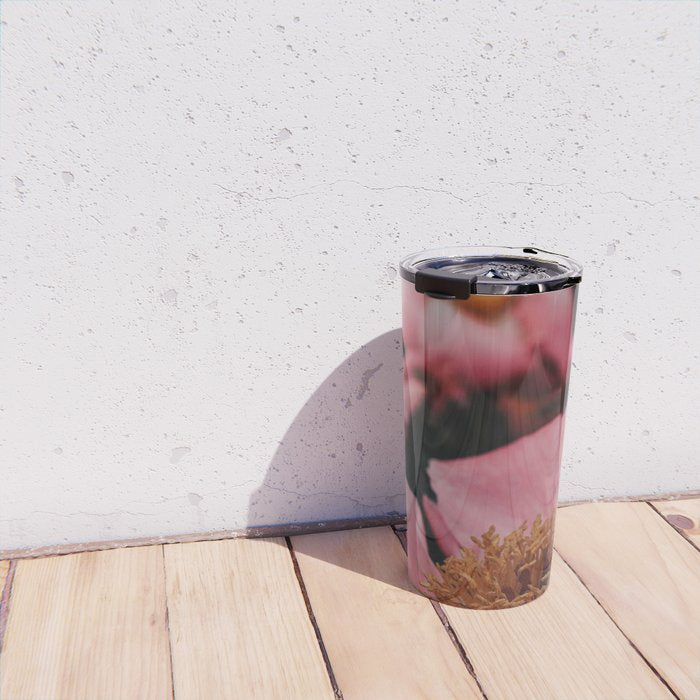 Pink Peony Flower Photographic Study 2 Travel Mug Gallery Image 4