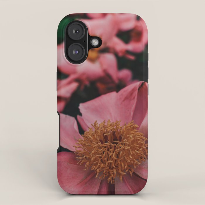 Pink Peony Flower Photographic Study 2 iPhone Case Gallery Image 1