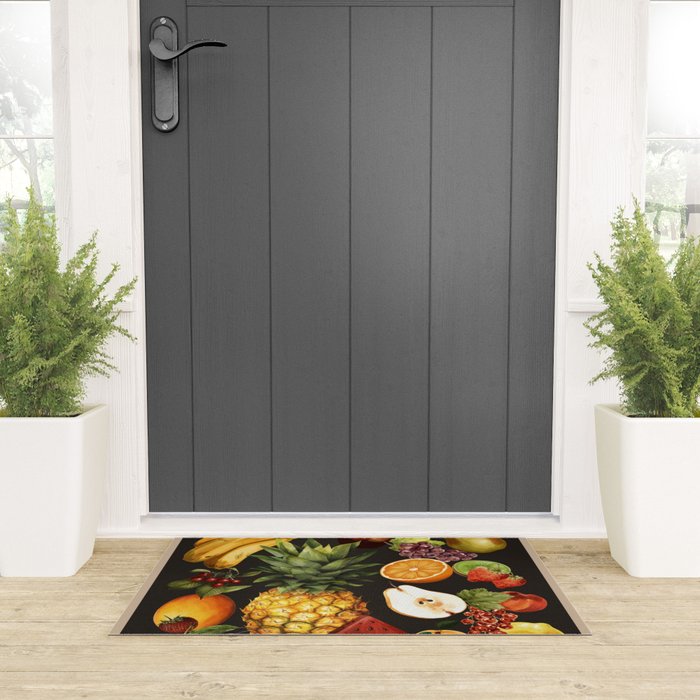 Fruits Botanical Art 1 Welcome Mat Gallery Image 3