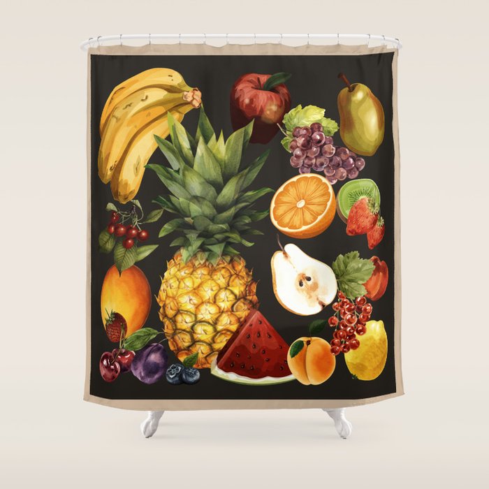 Fruits Botanical Art 1 Shower Curtain Gallery Image 1