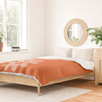 Yin Yang Flower in Orange & Peach Duvet Cover Gallery Image 2