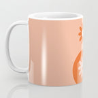 Yin Yang Flower in Orange & Peach Coffee Mug Gallery Image 3