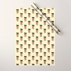 Hidden cat 31 reading books  Wrapping Paper Gallery Image 1