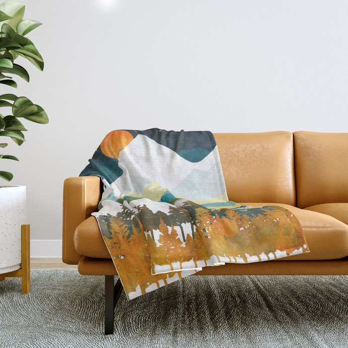 Winters Night Throw Blanket Gallery Image 1