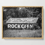 See Rock City Barn No. 8 Black & White Barn Photography Serving Tray Gallery Image 1
