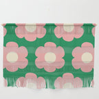 Tivoli Flowers Retro Floral Pattern Green Pink Cream Wall Hanging Gallery Image 1