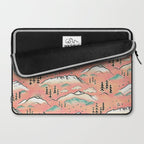 Monte Vista - pink peach and teal Laptop Sleeve Gallery Image 2