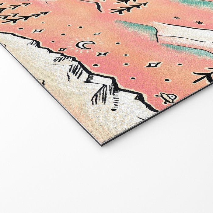 Monte Vista - pink peach and teal Welcome Mat Gallery Image 2