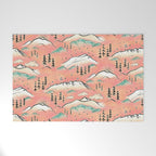 Monte Vista - pink peach and teal Welcome Mat Gallery Image 1