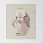 Whimsical Orangutan Throw Blanket Gallery Image 2