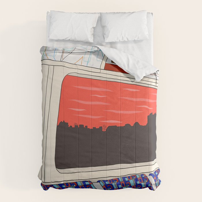View from London Train Line Comforter Gallery Image 6
