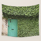 Savannah Georgia 321 Green Door Wall Tapestry Gallery Image 4