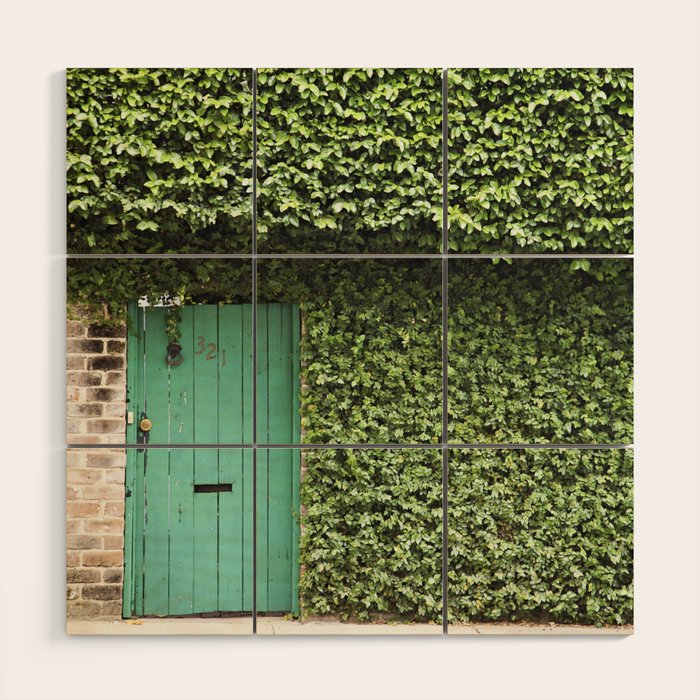 Savannah Georgia 321 Green Door Wood Wall Art Gallery Image 1