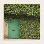 Savannah Georgia 321 Green Door Wood Wall Art Gallery Image 1