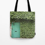 Savannah Georgia 321 Green Door Tote Bag Gallery Image 1