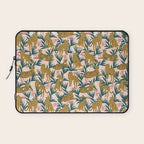 Cheetah jungle print on blush pink  Laptop Sleeve Gallery Image 1