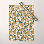 Cheetah jungle print on blush pink  Wrapping Paper Gallery Image 1