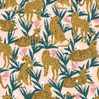 Cheetah jungle print on blush pink  Coffee Mug Gallery Image 2