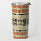 Orange Linen Mud Cloth Travel Mug Gallery Image 2