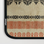 Orange Linen Mud Cloth Laptop Sleeve Gallery Image 3