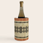 Orange Linen Mud Cloth Wine Chiller Gallery Image 2