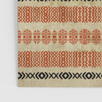Orange Linen Mud Cloth Poster Gallery Image 3